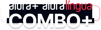 Combo Alura Plus = Alura+ e o Alura lingua